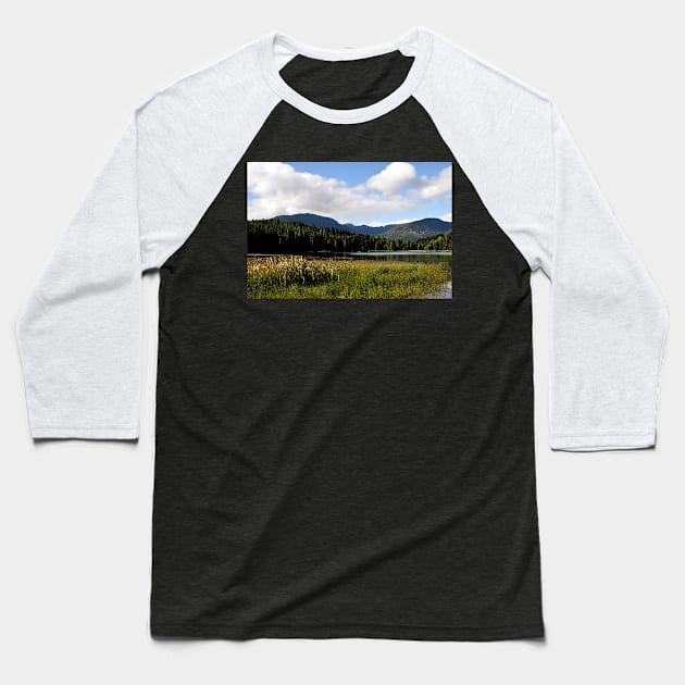 The Lake In The Meadow Baseball T-Shirt by KirtTisdale